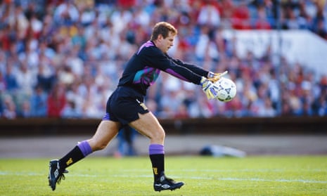 Andy Goram in action for Scotland during a Euro 1992 finals match between Scotland and Holland on 12 June 1992 in Gothenburg, Sweden.