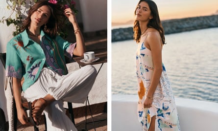 Models wearing clothes adorned with prints