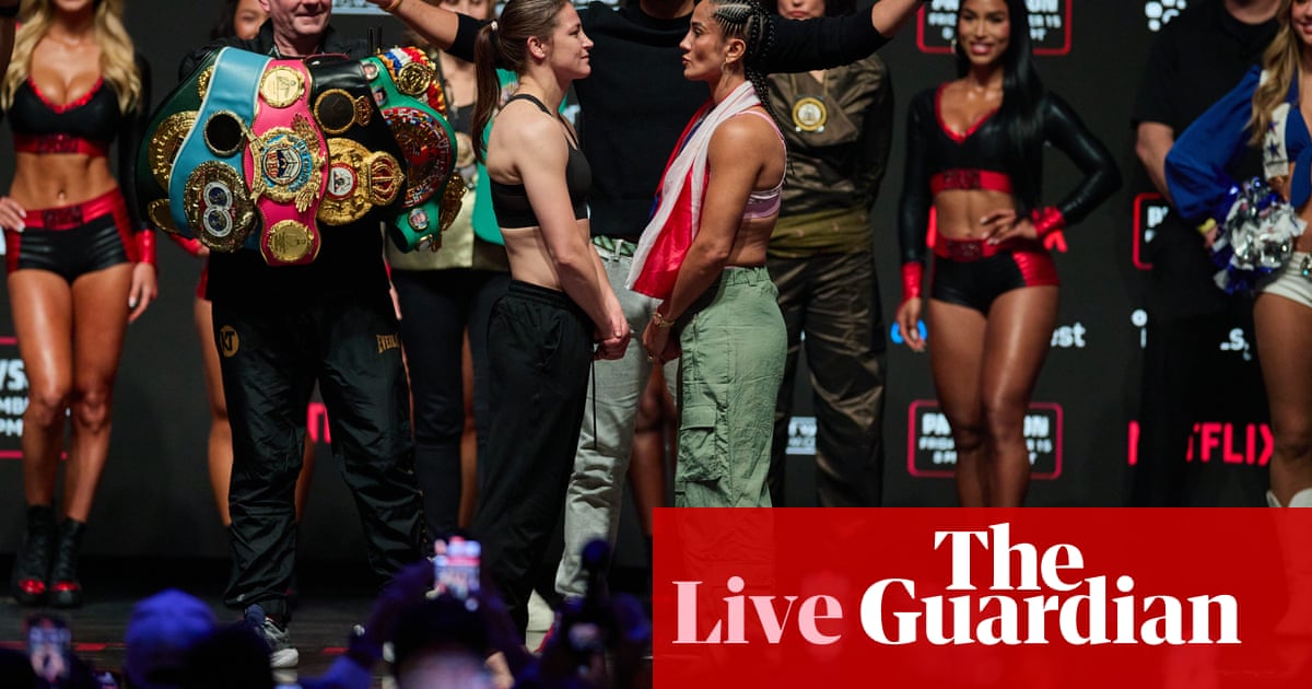 Katie Taylor v Amanda Serrano rematch, followed by Jake Paul v Mike Tyson – live