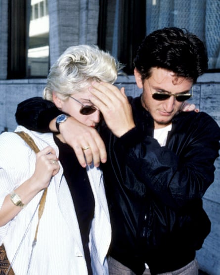 Sean Penn with Madonna, in 1986.