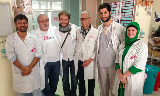 Kathleen Thomas with the Kunduz hospital team