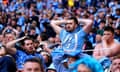 Coventry City fans react as their side are beaten by Manchester United in Sunday’s epic FA Cup semi-final