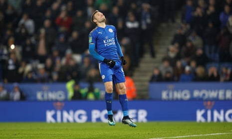 Jamie Vardy reacts after missing his penalty.