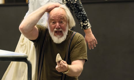 Losing face … John Tomlinson in rehearsal as Ivan Yakovlevich.