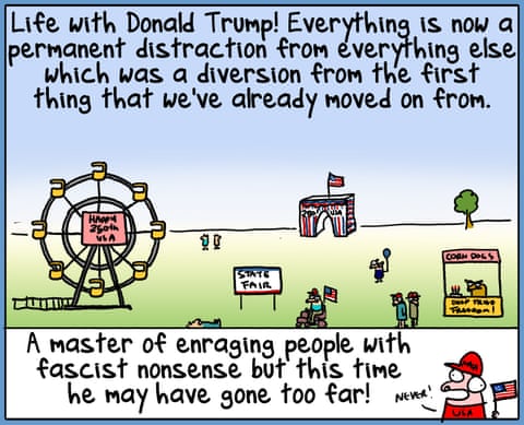 Cartoon by First Dog on the Moon titled Trump Climate Something Something Pool, panel 2