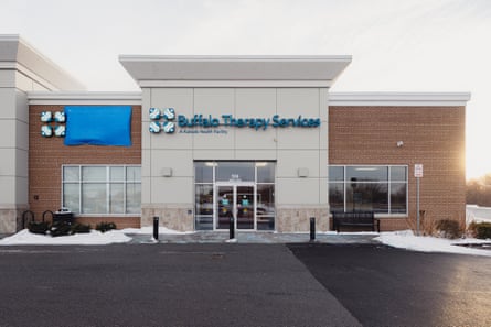 Shuttered Buffalo Therapy Services in Williamsville, New York.