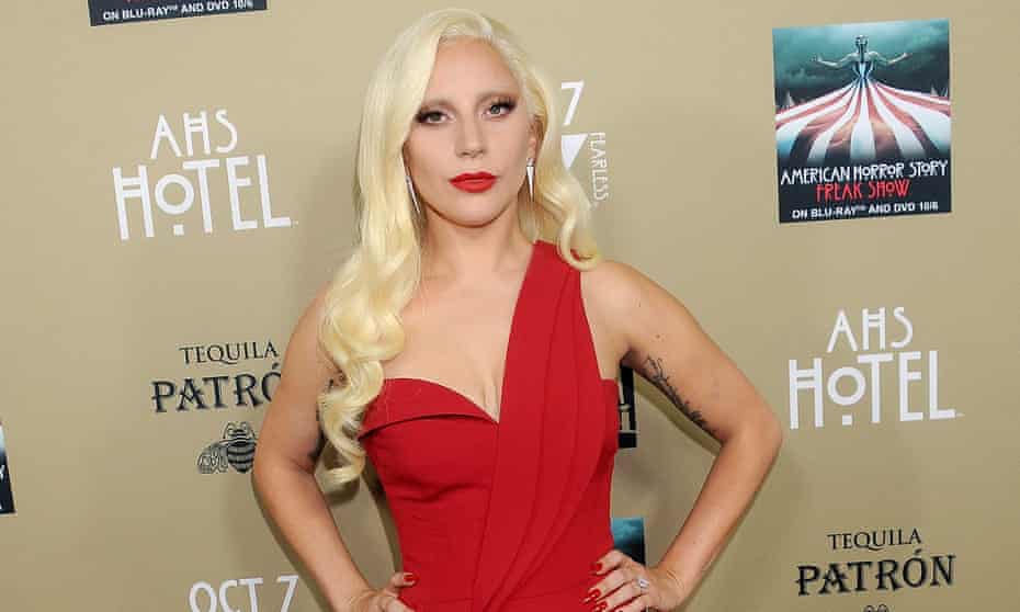  Lady Gaga arrives at the premiere screening of American Horror Story: Hotel in Los Angeles.