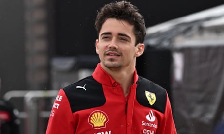 Charles Leclerc at Silverstone.