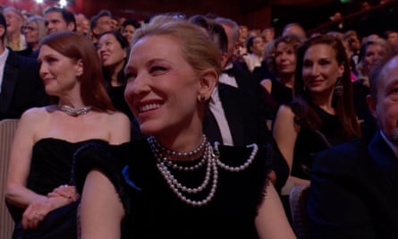 Cate Blanchett in the audience of the Baftas.