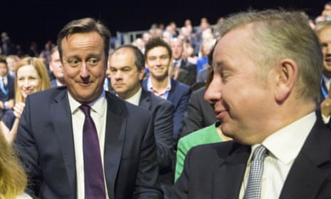 David Cameron and Michael Gove (right) in 2015.
