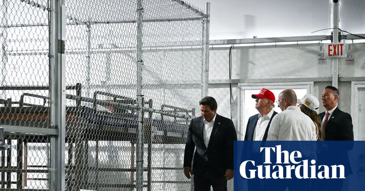 Human cages and overflowing toilets at $1m a day: the brutal legacy of Ron DeSantis’s ‘Alligator Alcatraz’ jail