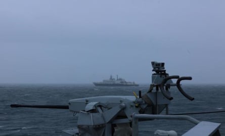 The Yantar as seen in the distance from a British vessel
