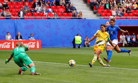 Sam Kerr scored five goals for Australia at this year’s World Cup.