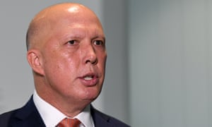 Home affairs minister Peter Dutton.