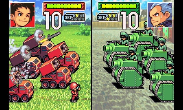 Advance Wars on the Game Boy Advance