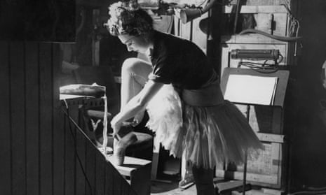 Beryl Grey, as a young member of the Sadler's Wells Ballet, during rehearsals for The Sleeping Beauty.