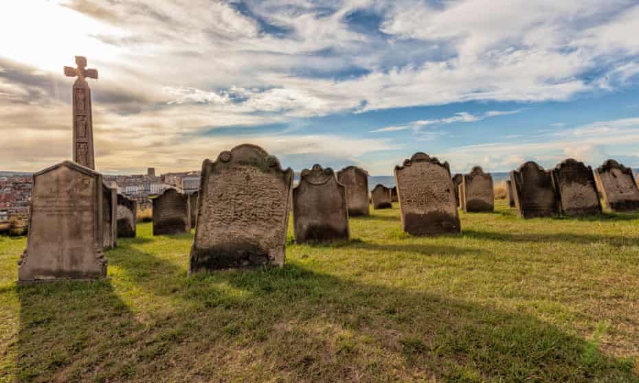 Arguably the finest Halloween graveyard of them all … St Mary's, Whitby, North Yorkshire.