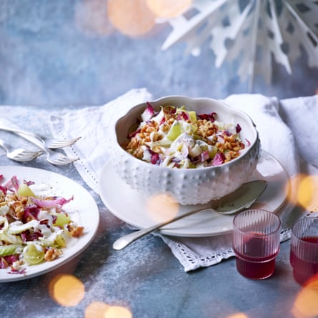 Classic Danish Christmas salad.