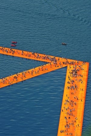 Walking On Water The Floating Piers In Pictures Art And Design The Guardian