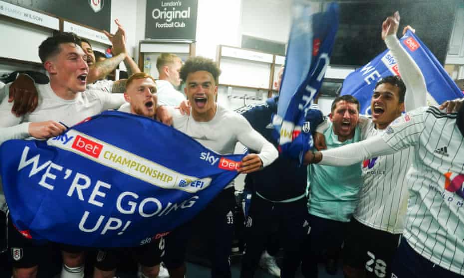 Fulham get their celebrations on.