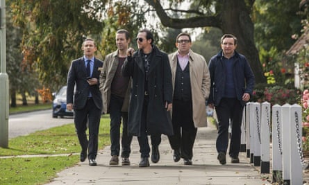 The World’s End featuring (from left) Martin Freeman, Paddy Considine, Simon Pegg, Nick Frost and Eddie Marsan.