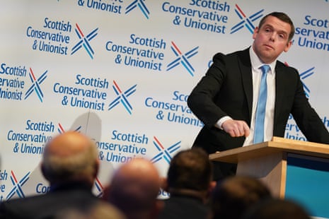 Douglas Ross at this morning's fringe meeting.