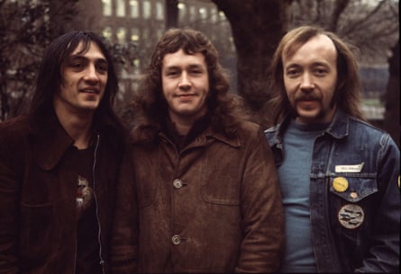 Peter Cruickshank, Clive Brooks and Tony McPhee of the Groundhogs, in 1974.