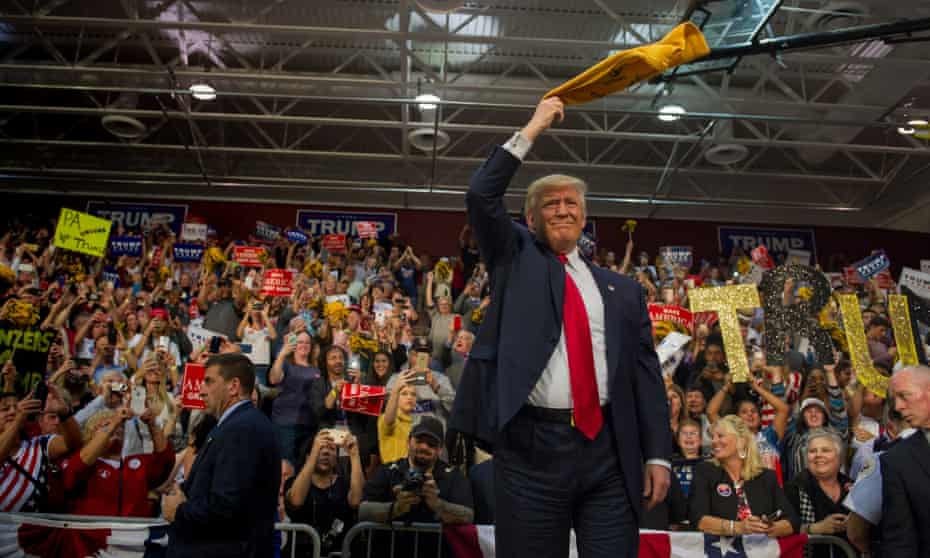 Donald Trump on the campaign trail in the rust belt: Ambridge, Pennsylvania, 2016