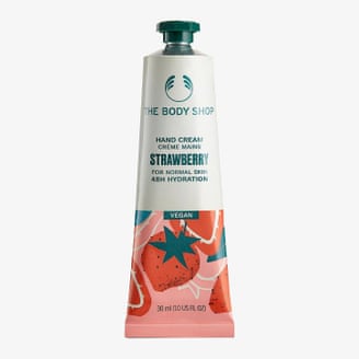 The Body Shop strawberry hand cream.