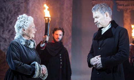 Judi Dench as Paulina and Kenneth Branagh as Leontes in The Winter’s Tale