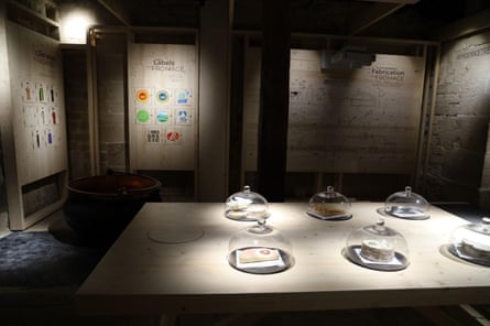 Inside the newly-opened Musée du Fromage in Paris.