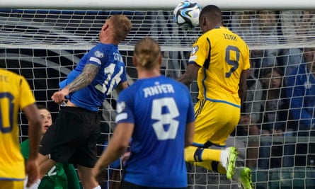 Germany beaten 4-1 by Japan in friendly to deepen crisis for Euro 2024 hosts | Soccer 7 Alexander Isak heads home Sweden’s third goal of the night in Tallinn.