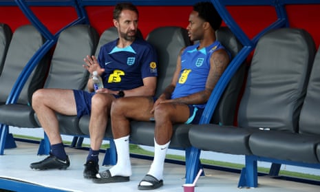 Raheem Sterling and Gareth Southgate