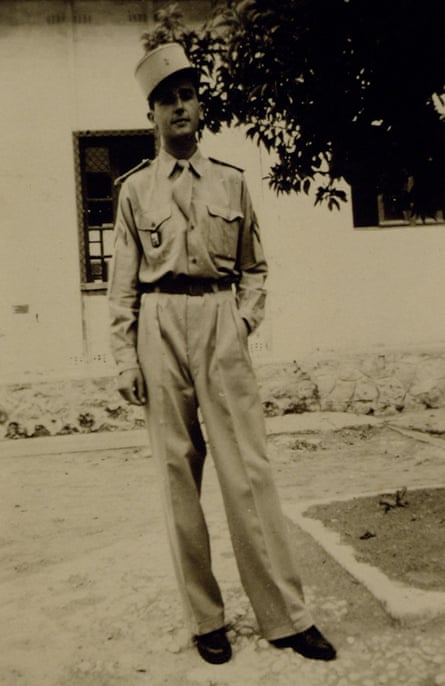 Edouard Balladur as a young man on military service.