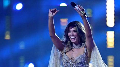 Delta Goodrem performs Eclipse in the second semi-final of the Eurovision song contest — video