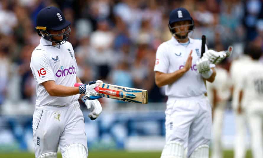 And Ollie Pope walks after losing his wicket