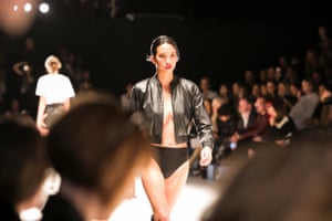 Raenee Sydney on the catwalk.