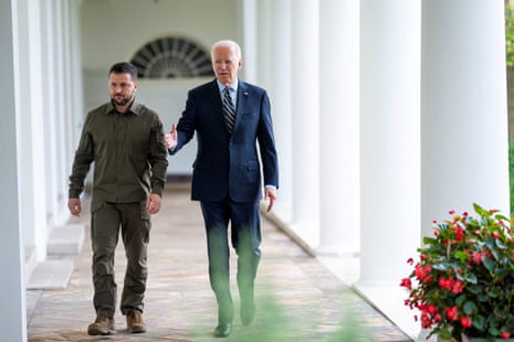 Joe Biden and Volodymr Zelenskiy at the White House in September.