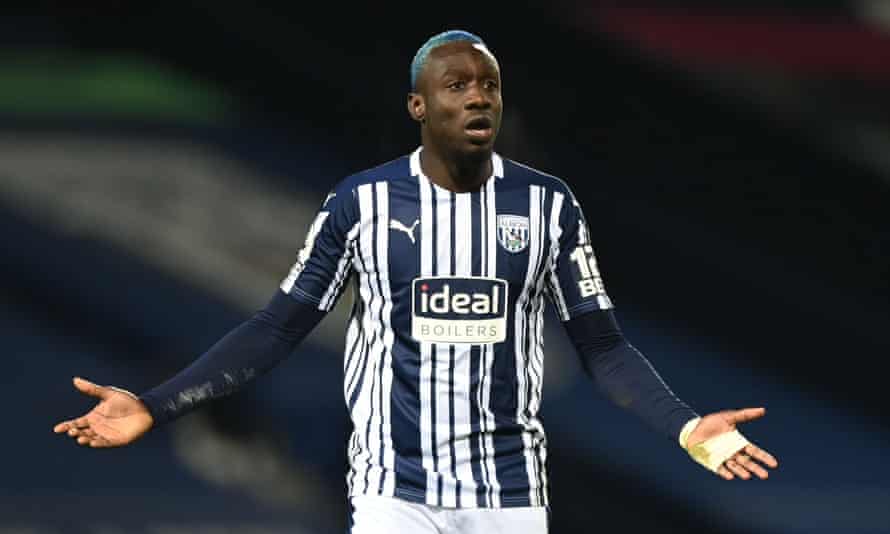 Mbaye Diagne reacts after his late leveller was ruled out for offside.