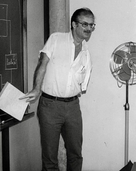 Herman Daly teaching in Brazil as a Fulbright lecturer in 1983.