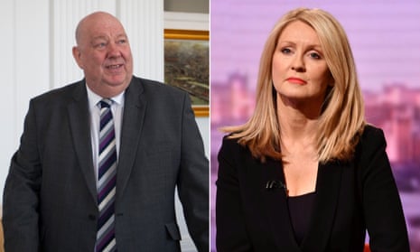 Joe Anderson, the mayor of Liverpool, and the Tatton MP Esther McVey.