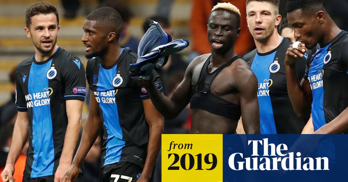 Two Club Brugge players sent off for celebrating late leveller at Galatasaray