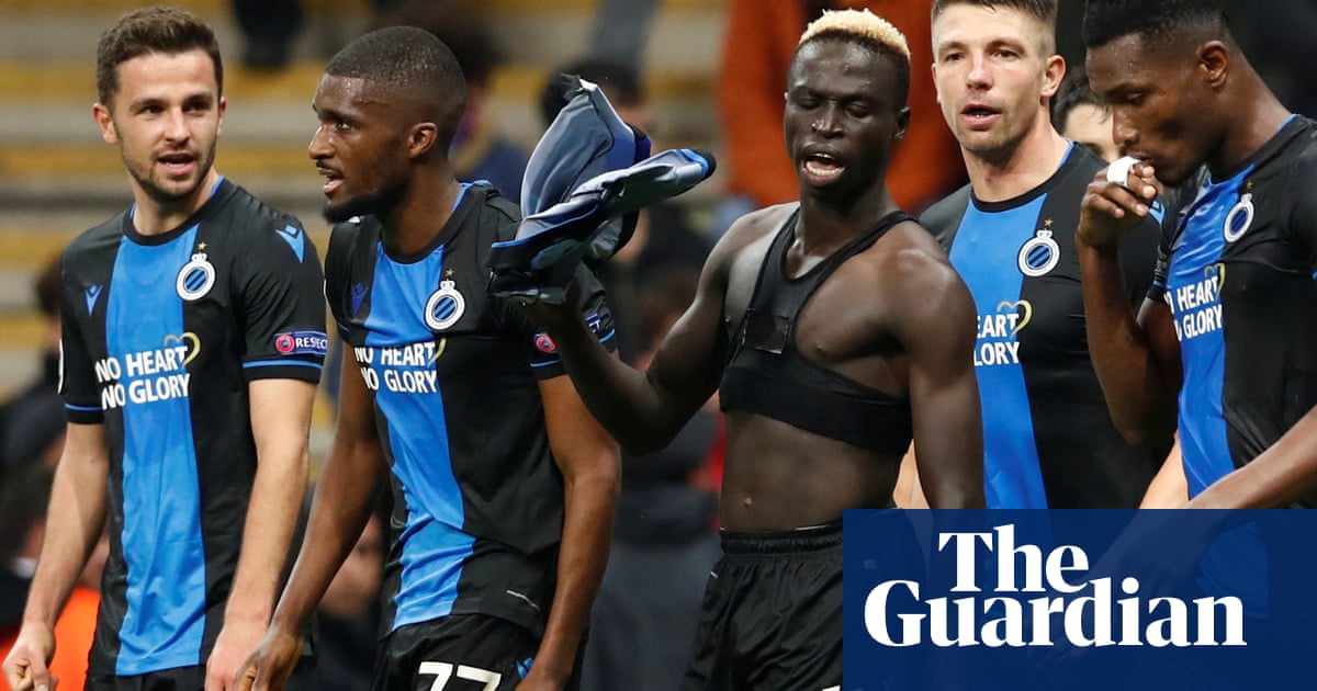 Two Club Brugge players sent off for celebrating late leveller at Galatasaray