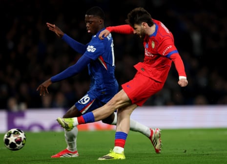 Khvicha Kvaratskhelia fires home the opening goal of the night.