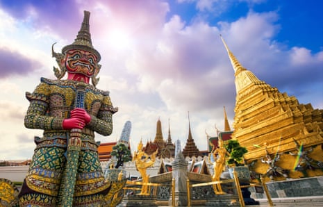 Wat Phra Kaew, or the Temple of the Emerald Buddha, in Bangkok.