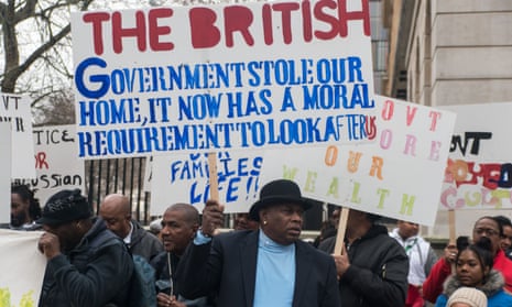 Chagossians protest in London in December