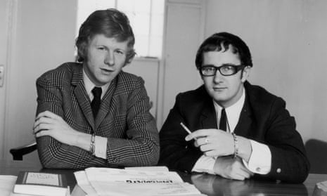 Tony Calder, right, in 1965 with Andrew Loog Oldham, his business partner in the Immediate record label, set up to record hip new acts such as the Small Faces and Nico.
