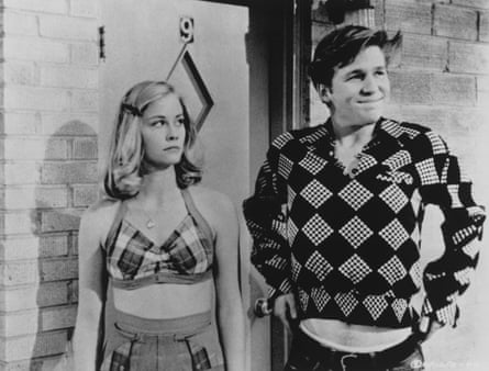 Cybil Shepherd and Jeff Bridges in The Last Picture Show, a 1971 film adaptation of McMurtry’s novel.