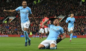 Otamendi celebrates scoring the second goal for City.