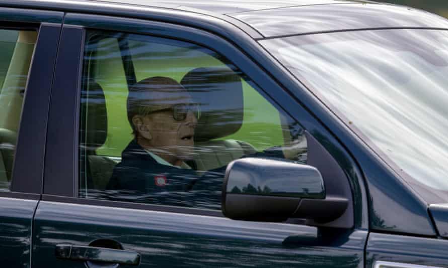 Prince Philip behind the wheel in 2018